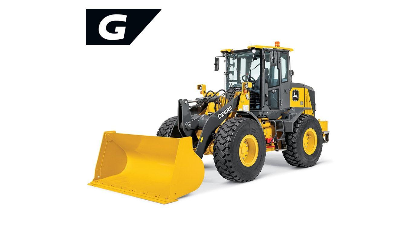 444G-Tier Wheel Loader on a white background