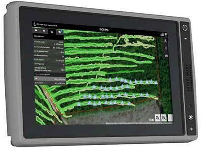 TimberMatic™ Maps monitor displaying live production data
