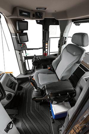 View of the newly redesigned cab from left-side entrance